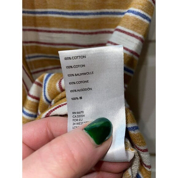 New FREE PEOPLEMarguerite Tee Maxi Dress In Sand Combo Size Large - Picture 8 of 10